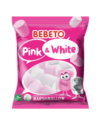 مارشمالو کبابی Pink & white ببتو 70 گرم